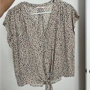 Button down animal print top - small
Like new